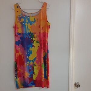 Vibrant Multicolor Sleeveless Dress